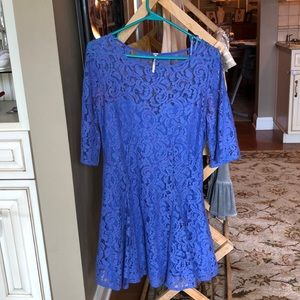 Free People Lace Sweetheart Line Dress